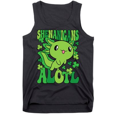 Axolotl St. Patrick's Day Shenanigans Alotl 2 Tank Top