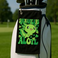 Axolotl St. Patrick's Day Shenanigans Alotl 2 Golf Towel