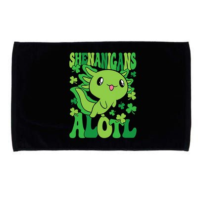 Axolotl St. Patrick's Day Shenanigans Alotl 2 Microfiber Hand Towel