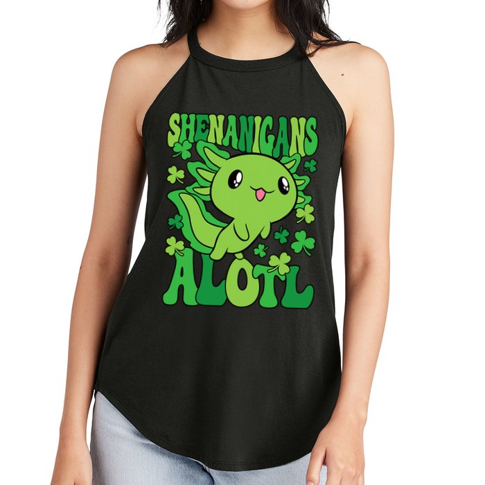 Axolotl St. Patrick's Day Shenanigans Alotl 2 Women's Perfect Tri Rocker Tank