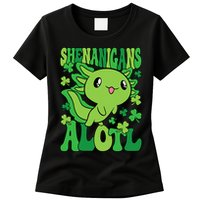 Axolotl St. Patrick's Day Shenanigans Alotl 2 Womens T-Shirt