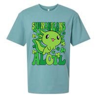 Axolotl St. Patrick's Day Shenanigans Alotl 2 Sueded Cloud Jersey T-Shirt