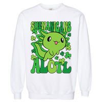 Axolotl St. Patrick's Day Shenanigans Alotl 2 Garment-Dyed Sweatshirt