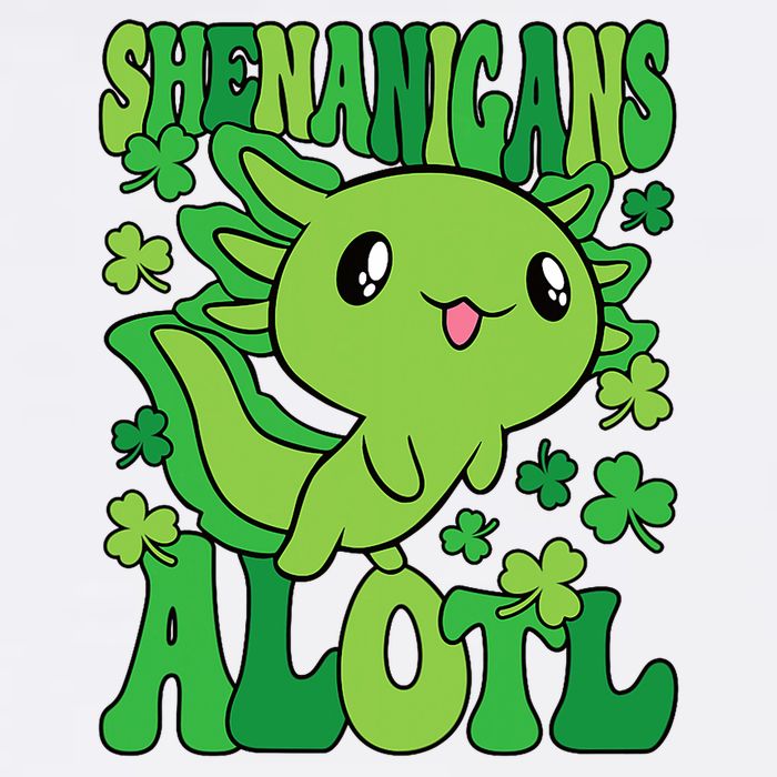 Axolotl St. Patrick's Day Shenanigans Alotl 2 Garment-Dyed Sweatshirt