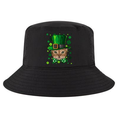 Abyssinian St Patricks Day Cat Leprechaun Hat Shamrock Funny Gift Cool Comfort Performance Bucket Hat