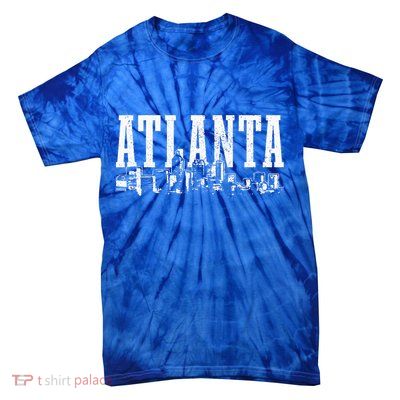 Atlanta Skyline Pride Georgia Vintage Atlanta Tie-Dye T-Shirt