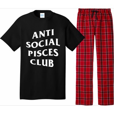 Anti Social Pisces Club Introvert Birth Sign Pisces Zodiac Cute Gift Pajama Set