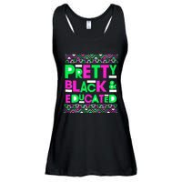 AKA Sorority Pretty Black Educated Black History Month Gift Ladies Essential Flowy Tank