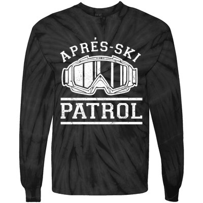 Apres Ski Patrol Meaningful Gift Tie-Dye Long Sleeve Shirt