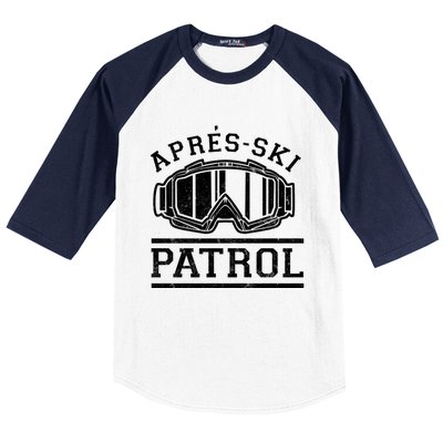 Apres Ski Patrol Meaningful Gift Baseball Sleeve Shirt