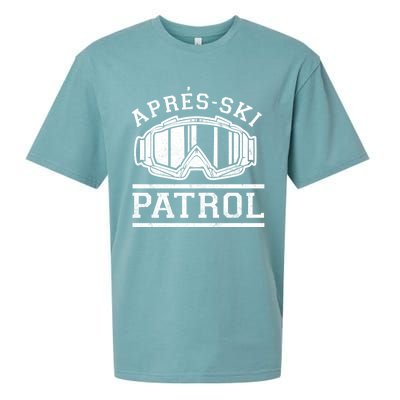 Apres Ski Patrol Meaningful Gift Sueded Cloud Jersey T-Shirt