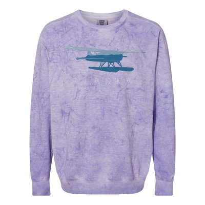 Alaska Sea Plane Seaplane Pilot Alaskan Landscape Colorblast Crewneck Sweatshirt