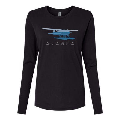 Alaska Sea Plane Seaplane Pilot Alaskan Landscape Womens Cotton Relaxed Long Sleeve T-Shirt