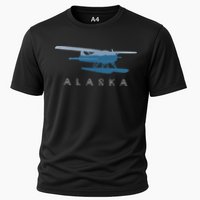 Alaska Sea Plane Seaplane Pilot Alaskan Landscape Cooling Performance Crew T-Shirt