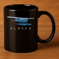 Alaska Sea Plane Seaplane Pilot Alaskan Landscape 11oz C Handle Ceramic Mug