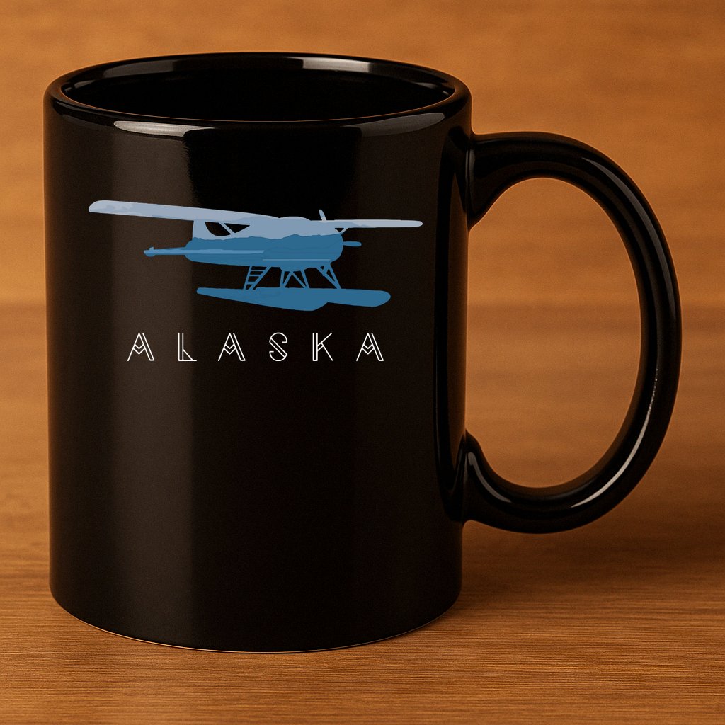 Alaska Sea Plane Seaplane Pilot Alaskan Landscape 11oz C Handle Ceramic Mug
