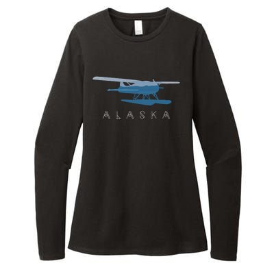 Alaska Sea Plane Seaplane Pilot Alaskan Landscape Womens CVC Long Sleeve Shirt