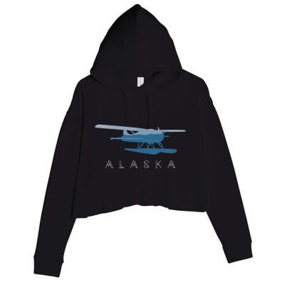 Alaska Sea Plane Seaplane Pilot Alaskan Landscape Crop Fleece Hoodie