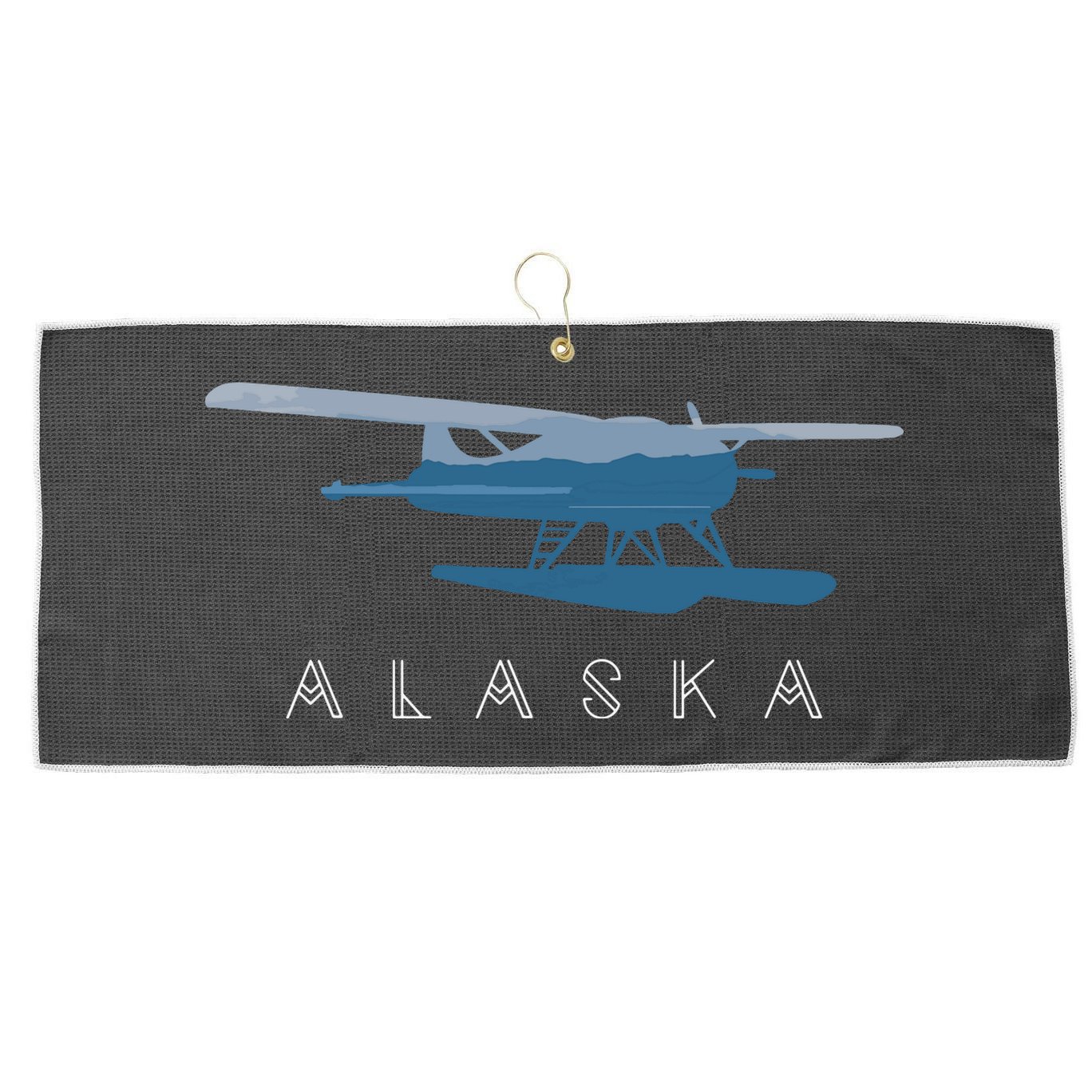Alaska Sea Plane Seaplane Pilot Alaskan Landscape Large Microfiber Waffle Golf Towel