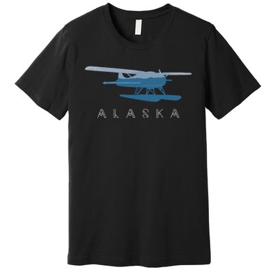 Alaska Sea Plane Seaplane Pilot Alaskan Landscape Premium T-Shirt