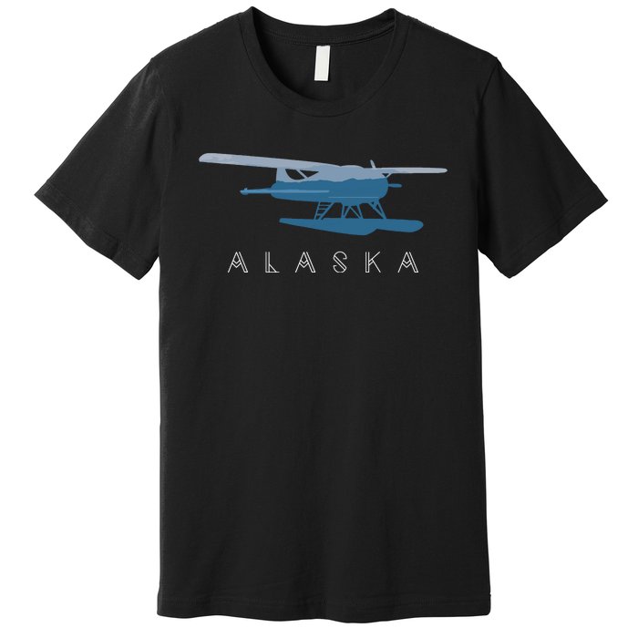 Alaska Sea Plane Seaplane Pilot Alaskan Landscape Premium T-Shirt