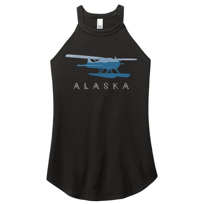 Alaska Sea Plane Seaplane Pilot Alaskan Landscape Women's Perfect Tri Rocker Tank