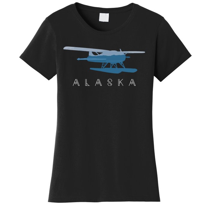 Alaska Sea Plane Seaplane Pilot Alaskan Landscape Women's T-Shirt