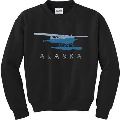 Alaska Sea Plane Seaplane Pilot Alaskan Landscape Kids Sweatshirt