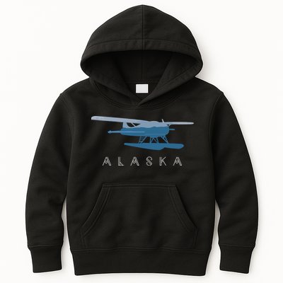 Alaska Sea Plane Seaplane Pilot Alaskan Landscape Kids Hoodie