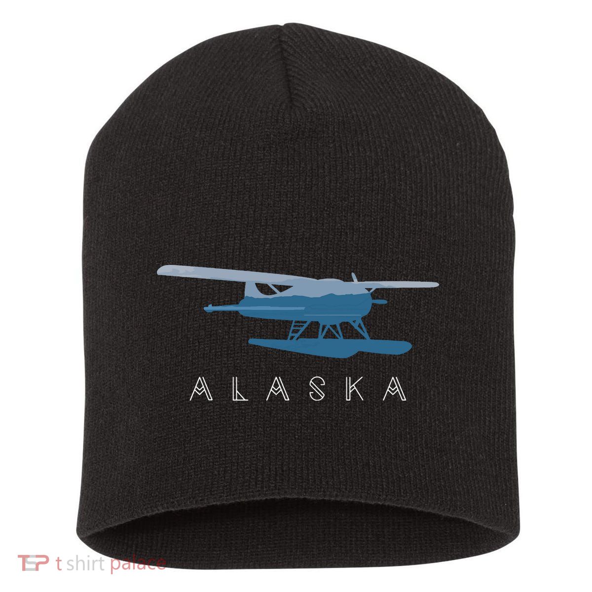 Alaska Sea Plane Seaplane Pilot Alaskan Landscape Short Acrylic Beanie