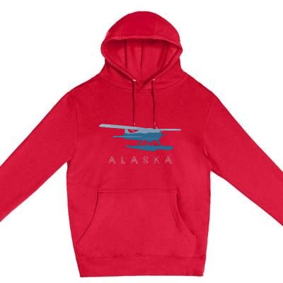 Alaska Sea Plane Seaplane Pilot Alaskan Landscape Premium Pullover Hoodie