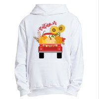 Autumn Sunflower Pumpkin Vintage Truck Urban Pullover Hoodie