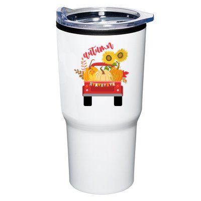 Autumn Sunflower Pumpkin Vintage Truck Tumbler