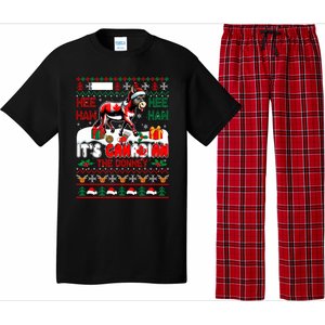 Animal Sound Proud Canadian Cute Donkey Xmas Farmer Gift Pajama Set