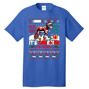 Animal Sound Proud Canadian Cute Donkey Xmas Farmer Gift Tall T-Shirt