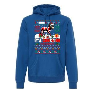 Animal Sound Proud Canadian Cute Donkey Xmas Farmer Gift Premium Hoodie