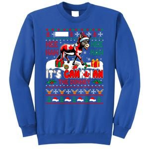 Animal Sound Proud Canadian Cute Donkey Xmas Farmer Gift Tall Sweatshirt