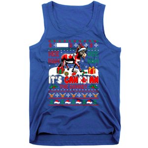 Animal Sound Proud Canadian Cute Donkey Xmas Farmer Gift Tank Top