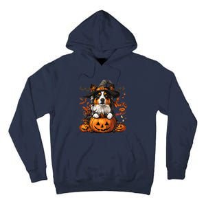 Australian Shepherd Pumpkin Halloween Thanksgiving Tall Hoodie