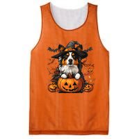 Australian Shepherd Pumpkin Halloween Thanksgiving Mesh Reversible Basketball Jersey Tank