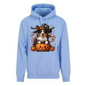 Australian Shepherd Pumpkin Halloween Thanksgiving Unisex Surf Hoodie