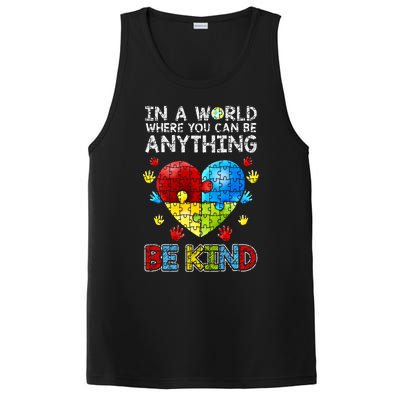 Autistic Support Puzzle Be Kind Autism Awareness Gift PosiCharge Competitor Tank