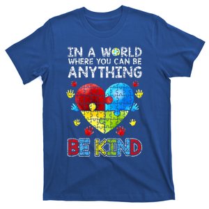 Autistic Support Puzzle Be Kind Autism Awareness Gift T-Shirt