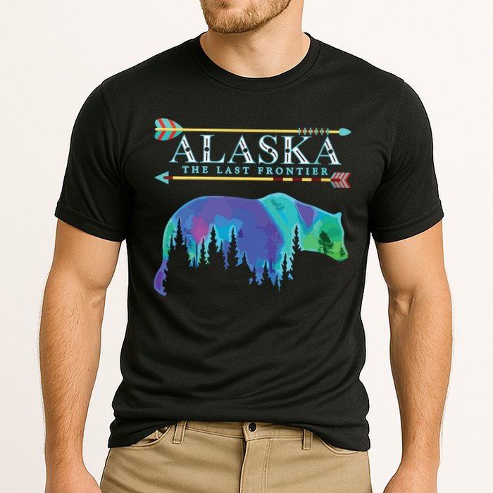 Alaska State Pride Alaska Northern Lights Alaskan Bear Cooling Performance Crew T-Shirt
