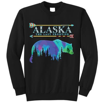 Alaska State Pride Alaska Northern Lights Alaskan Bear Sweatshirt