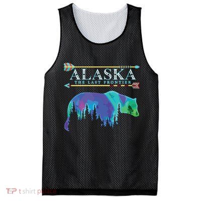 Alaska State Pride Alaska Northern Lights Alaskan Bear Mesh Reversible Basketball Jersey Tank
