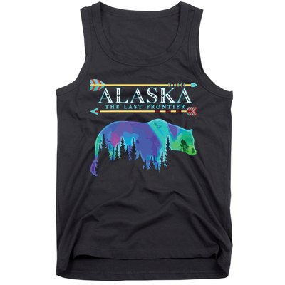 Alaska State Pride Alaska Northern Lights Alaskan Bear Tank Top