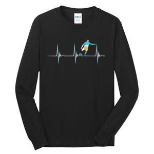 Argentina Soccer Player Ball Heartbeat EKG Pulse Argentina Tall Long Sleeve T-Shirt