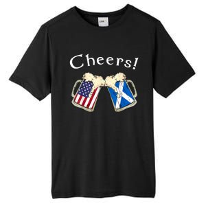 American Scottish Patriot US Flag Beer Drinks Scotland Grown Tall Fusion ChromaSoft Performance T-Shirt