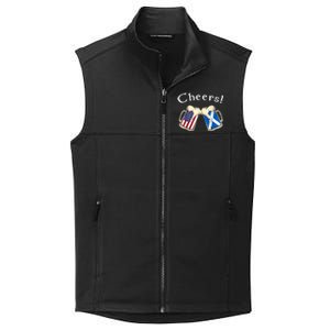 American Scottish Patriot US Flag Beer Drinks Scotland Grown Collective Smooth Fleece Vest